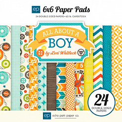 Набор бумаги 15х15 см "Мальчики выросли?" (Echo Park)