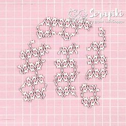 Чипборд "Фоновый. Обрывки дамаска", 4,5х7,5 (Scrapiki)