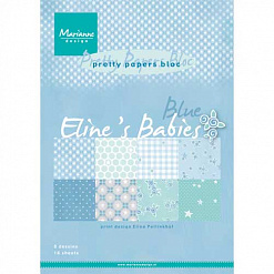 Набор бумаги А4 "Eline's baby boy. Сынуля", 16 листов (Marianne design)