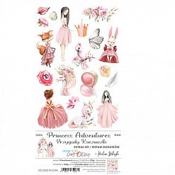 Набор бумаги 30х15 см "Princess adventures. Картинки", 12 листов (CraftO'clock)
