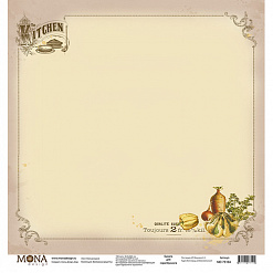 Набор бумаги 30х30 см "Винтажные рецепты", 11 листов (MonaDesign)