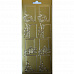 Контурные наклейки "Новогодние рамочки" золотые (ScrapBerry's)