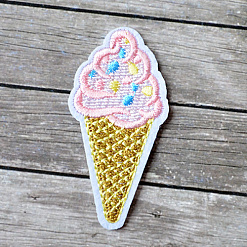 Термонаклейка с вышивкой "Мороженое"