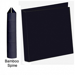 Обложка из картона с объемным корешком, черная, для страниц 20х20 см (Zutter)