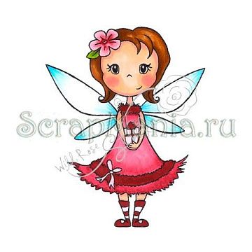 Штамп "Фея с подарком"