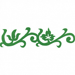 Лента из фетра "Виноградная лоза", зеленая (Gamma)