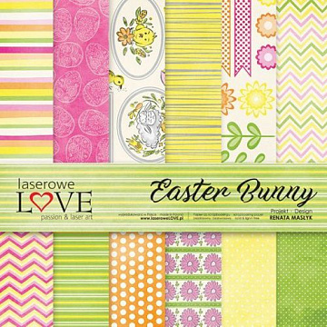 Набор бумаги 30х30 см "Easter Bunny", 6 листов (Laserowe LOVE)