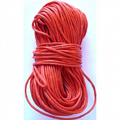 Шнур вощеный, длина 20 м, цвет оранжевый (Арс Хобби)
