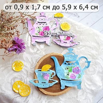 Нож "Чаепитие. Чай с лимоном", 5,9х6,4 см (ScrapMania)
