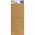 Контурные наклейки "Русский алфавит", лист 10x24,5 см, цвет золотой (Mr.Painter)