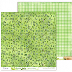 Набор бумаги 30х30 см "Зеленый", 6 листов (Muscari)