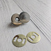 Набор магнитных застежек "Серебряные", диаметр 1,5 см (Китай)