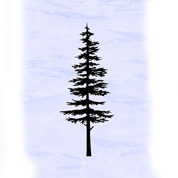 Штамп "Дерево Елка. Большая", 3х7,5 см (Креатив)