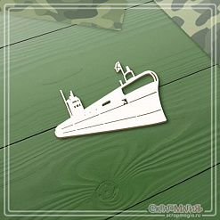 Чипборд "Подводная лодка", 7,5х4,9 см (СкрапМагия)