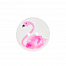 Пуговица деревянная "Розовый лебедь" (АртУзор)