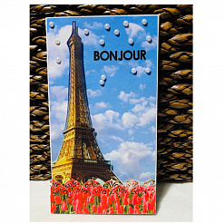Набор бумаги 30х30 см с наклейками "France", 8 листов (Reminisce)