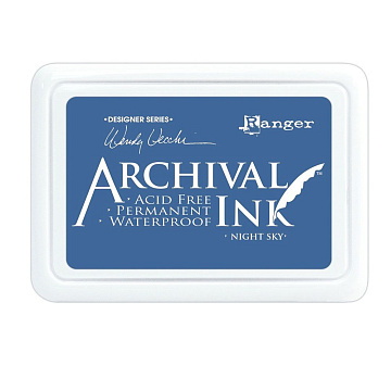Водостойкая перманентная подушечка Archival Ink Night Sky Ночное небо (Ranger)