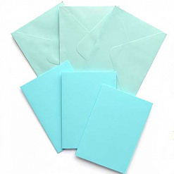 Набор текстурированных заготовок для открытки А6, цвет пастельно-голубой (Craft premier)