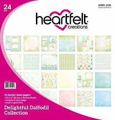 Набор бумаги 30х30 см "Delightful daffodil", 24 листа (Heartfelt Creations)