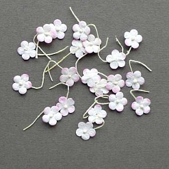 Набор мини-цветочков "Розовые с белым", 20 шт (Craft)