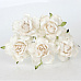 Букет больших кудрявых роз "Белый", 5 шт (Craft)