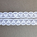 Кружево "Сердечки", цвет белый, ширина 3,2 см, длина 0,9 м