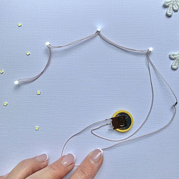 Подсветка, модуль с 4 белыми светодиодами, сменная батарейка (ScrapIllumination)