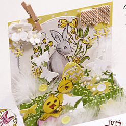 Набор бумаги 30х30 см "Easter Bunny", 6 листов (Laserowe LOVE)