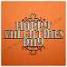 Украшение из гофро-картона "Happy Valentines day" (GoldenHands)