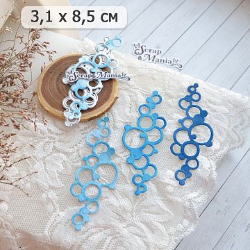 Нож "Пузырики", 3,1х8,5 см (ScrapMania)
