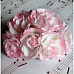 Букетик цветов с глиттером "Роза", цвет светло-розовый, 6 шт (Impresse)