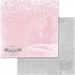 Бумага "Winter Wonderland. Розовая дымка" (ScrapBerry's)