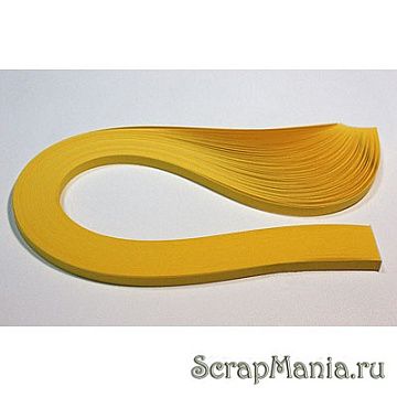Полоски для квиллинга 5 мм, желтый темный (QuillingShop)