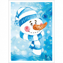 Тканевая карточка "Чудесная зима. Нос морковкой" (ScrapMania)
