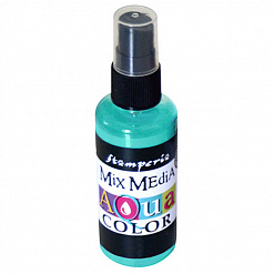 Спрей "Aquacolor Spray", бирюзовый, 60 мл (Stamperia)