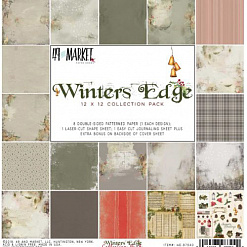Набор бумаги 30х30 см с высечками "Winters edge", 9 листов (49Market)