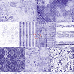 Набор бумаги 30х30 см "Lavender Mood", 6 листов (CraftO'clock)