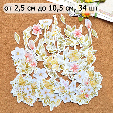 Набор высечек из бумаги "Однажды летом", 34 шт (ScrapMania)