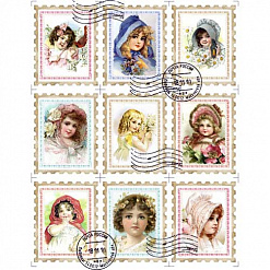 Набор марок "Юные леди" (Scrapmania)