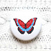 Фишка "Бабочки на белом. Красненькая" (Scrapmania)