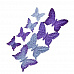 Набор бумажных бабочек "Оттенки фиолетового" (ScrapBerry's)