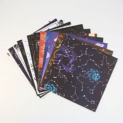 Набор бумаги 30х30 см "Космос внутри", 12 листов (АртУзор)