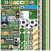 Набор бумаги 30х30 см с наклейками "Soccer", 12 листов (Reminisce)