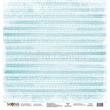 Бумага "Новый год. Узоры на окне" (MonaDesign)