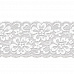Кружево "Цветы 2", цвет белый, ширина 6 см, длина 1 м (Blitz)