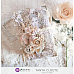 Набор тканевых цветов с листиками "Pretty Pale. Floral Landscape" (Prima Marketing)