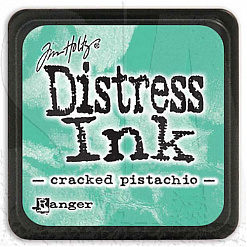 Штемпельная подушечка мини Distress Ink "Cracked Pistachio" (Ranger)