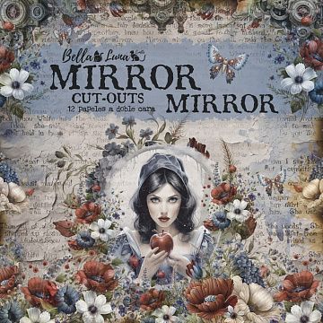Набор бумаги 20х20 см "Mirror recortables", 12 листов (BellaLuna)