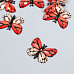 Акриловое украшение "Бабочка красно-розовая", 2,5х3,2 см (АртУзор)