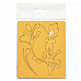 Набор бумажных высечек "Букет тюльпанов", цвет золотой (Chipboards)